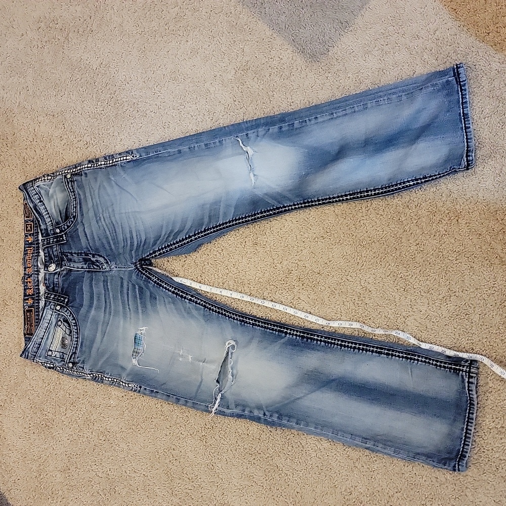 Rock Revival Darshan Relaxed Straight Leg Jeans